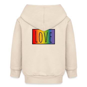 T-shirt CSD Regenbogen Love - Veste à capuche bébé bio Stanley/Stella - écru doux - Dos