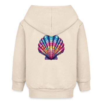 Jakobsmuschel-Schale - Baby Organic Kapuzenjacke Baby Connector von Stanley/Stella - Natur - Hinten