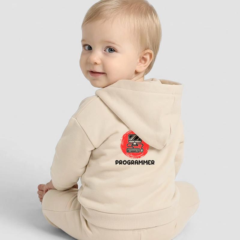 Développeur informatique Programmeur Code Scripting Veste à capuche bébé bio Stanley/Stella
