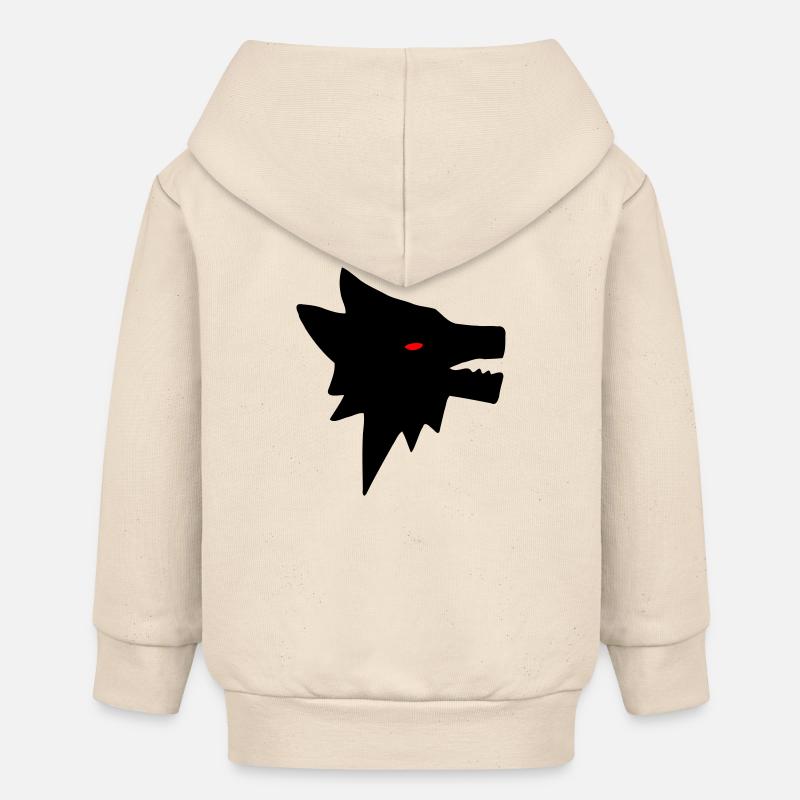 Loup - Veste à capuche bébé bio Stanley/Stella - écru doux