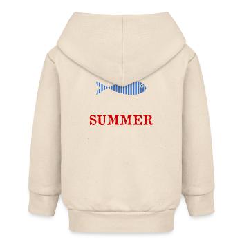 GELIEBTE. VIELEN DANK. DANKE HERRIN - Baby Organic Kapuzenjacke Baby Connector von Stanley/Stella - Natur - Hinten