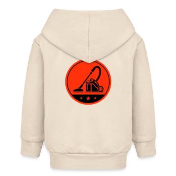Staubsauger Putzen - Baby Organic Kapuzenjacke Baby Connector von Stanley/Stella - Natur - Hinten