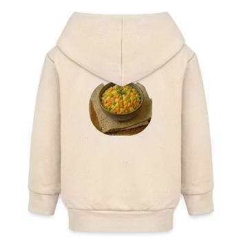 Olivje Salat - Baby Organic Kapuzenjacke Baby Connector von Stanley/Stella - Natur - Hinten