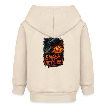 Smash la victoire ! Ping Pong - Veste à capuche bébé bio Stanley/Stella - écru doux - Dos