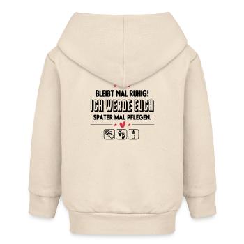 Pflegekraft der Zukunft Zukunftsberufe Baby  - Baby Organic Kapuzenjacke Baby Connector von Stanley/Stella - Natur - Hinten