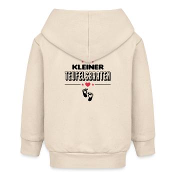Kleiner Teufelsbraten Teufel Baby Säugling - Baby Organic Kapuzenjacke Baby Connector von Stanley/Stella - Natur - Hinten