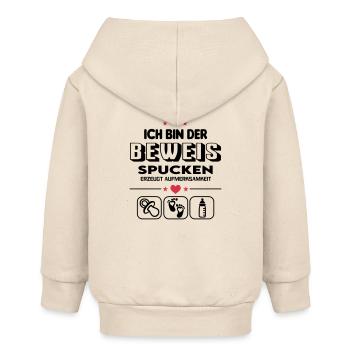Beweis Spucken Sabbern Babylatz Baby Säugling - Baby Organic Kapuzenjacke Baby Connector von Stanley/Stella - Natur - Hinten