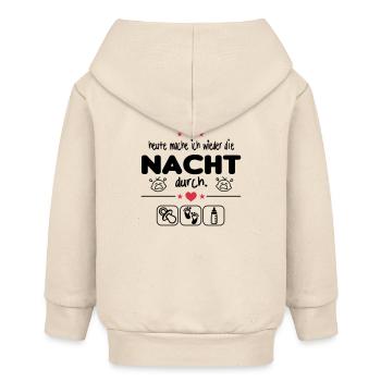 Geschrei Nacht Gebrüll Nachts wach Baby Säugling - Baby Organic Kapuzenjacke Baby Connector von Stanley/Stella - Natur - Hinten
