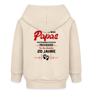 Papas Unterhaltungsprogramm Strampler Säugling - Baby Organic Kapuzenjacke Baby Connector von Stanley/Stella - Natur - Hinten