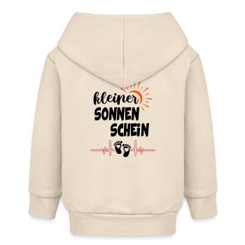 Kleiner Sonnenschein Sonne Baby Säugling - Baby Organic Kapuzenjacke Baby Connector von Stanley/Stella - Natur - Hinten