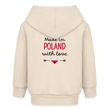 Made in Poland with Love – Babykleidung - Baby Organic Kapuzenjacke Baby Connector von Stanley/Stella - Natur - Hinten