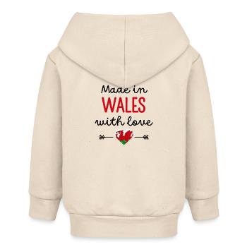 Made in Wales with Love – Babykleidung - Baby Organic Kapuzenjacke Baby Connector von Stanley/Stella - Natur - Hinten