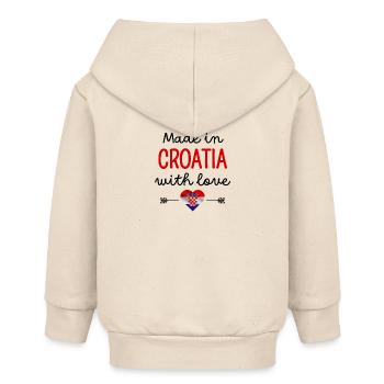 Made in Croatia with Love – Babykleidung - Baby Organic Kapuzenjacke Baby Connector von Stanley/Stella - Natur - Hinten