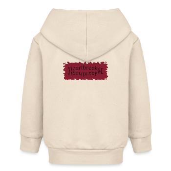 Heartbreaker - Herzensbrecher - Baby Organic Kapuzenjacke Baby Connector von Stanley/Stella - Natur - Hinten