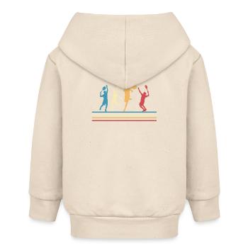 Retro-Tennis - Baby Organic Kapuzenjacke Baby Connector von Stanley/Stella - Natur - Hinten