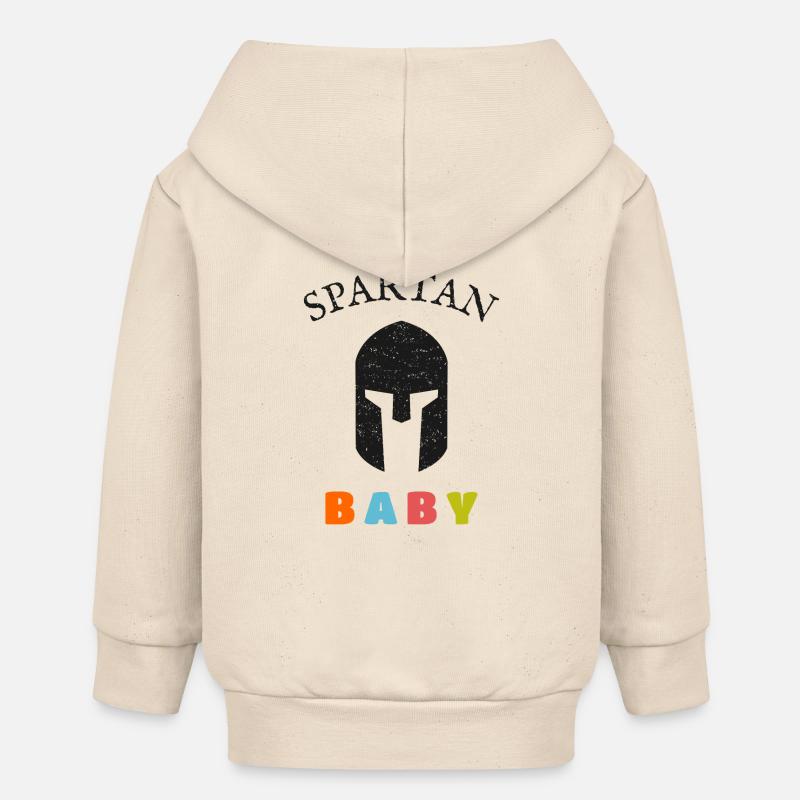 Bébé Spartan - Veste à capuche bébé bio Stanley/Stella - écru doux
