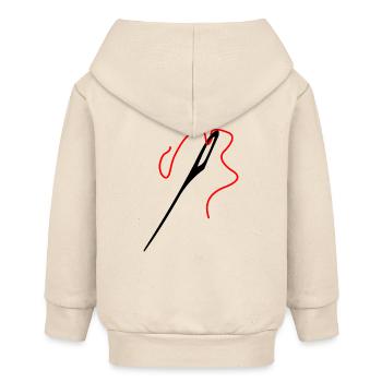 Needle and thread - Baby Organic Zip-up Hoodie by Stanley/Stella - soft Ecru - Back