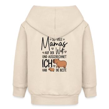 So viele Mamas Beste Mama Baby Muttertag Geschenk - Baby Organic Kapuzenjacke Baby Connector von Stanley/Stella - Natur - Hinten