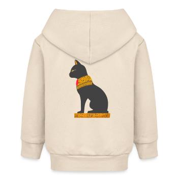 ägyptische katze sitzend - Baby Organic Kapuzenjacke Baby Connector von Stanley/Stella - Natur - Hinten