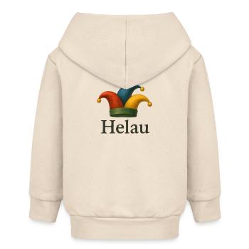 Helau Karneval Jester Hut - Baby Organic Kapuzenjacke Baby Connector von Stanley/Stella - Natur - Hinten