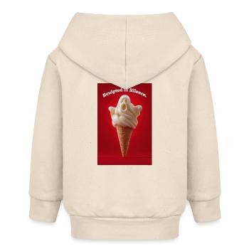 Ghost IceCream Geformte Stille - Baby Organic Kapuzenjacke Baby Connector von Stanley/Stella - Natur - Hinten