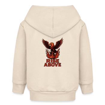 Rise Above – Puissance et Gloire - Veste à capuche bébé bio Stanley/Stella - écru doux - Dos