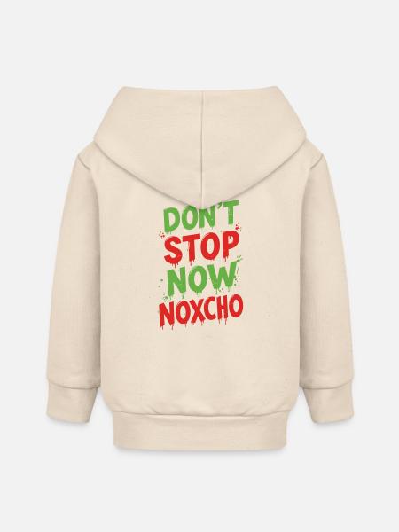 Hör jetzt nicht auf Noxcho - Baby Organic Kapuzenjacke Baby Connector von Stanley/Stella - Natur