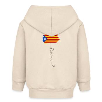 Katalonien Unabhängigkeit Flagge Estelada Blava - Baby Organic Kapuzenjacke Baby Connector von Stanley/Stella - Natur - Hinten
