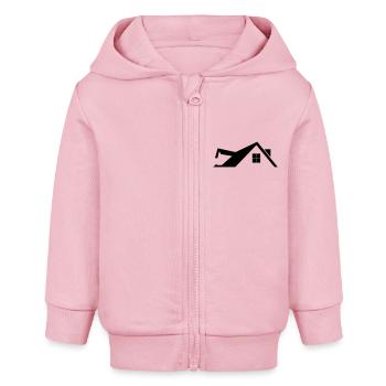 Toit - Veste à capuche bébé bio Stanley/Stella - rose pâle - Devant