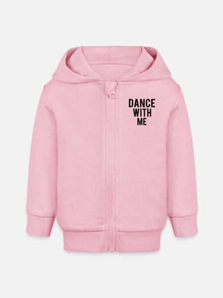 Dance - Baby Organic Kapuzenjacke Baby Connector von Stanley/Stella - Hellrosa