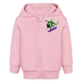 Trunk Trickster - Baby Organic Kapuzenjacke Baby Connector von Stanley/Stella - Hellrosa - Vorne