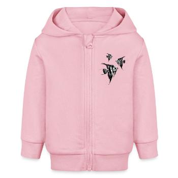 Skalar schwarm / Skalare / Grafik - Baby Organic Kapuzenjacke Baby Connector von Stanley/Stella - Hellrosa - Vorne
