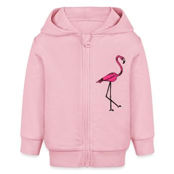 flamingo - Baby Organic Kapuzenjacke Baby Connector von Stanley/Stella - Hellrosa - Vorne