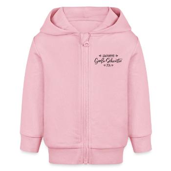 Kein Einzelkind mehr - Große Schwester 2026 - Baby Organic Kapuzenjacke Baby Connector von Stanley/Stella - Hellrosa - Vorne