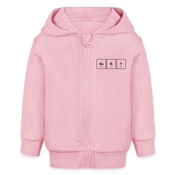 Periodic BaBY - Baby Organic Zip-up Hoodie by Stanley/Stella - cotton pink - Front