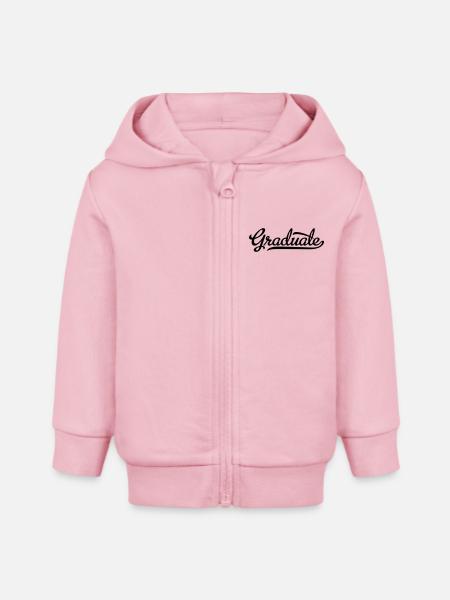 Graduate - Baby Organic Kapuzenjacke Baby Connector von Stanley/Stella - Hellrosa