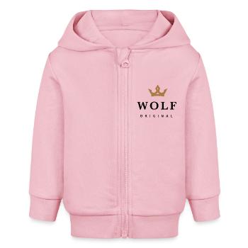 Wolf - Baby Organic Kapuzenjacke Baby Connector von Stanley/Stella - Hellrosa - Vorne