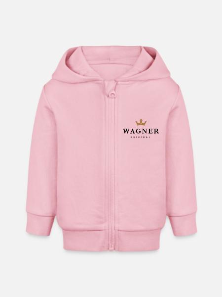 Wagner - Baby Organic Kapuzenjacke Baby Connector von Stanley/Stella - Hellrosa