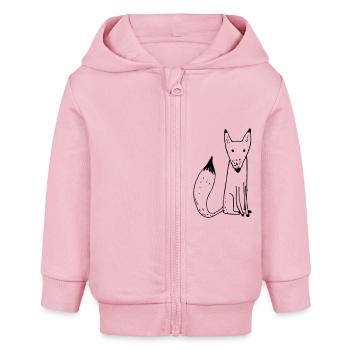 renard5mam - Baby Organic Kapuzenjacke Baby Connector von Stanley/Stella - Hellrosa - Vorne