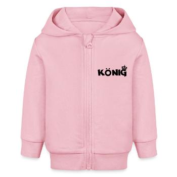 koenig - Baby Organic Kapuzenjacke Baby Connector von Stanley/Stella - Hellrosa - Vorne
