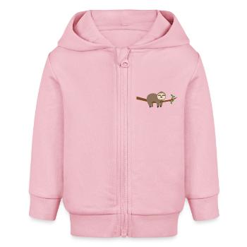 Paresse - Veste à capuche bébé bio Stanley/Stella - rose pâle - Devant