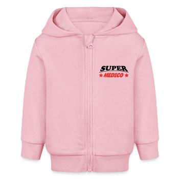 SUPER MEDICO - Veste à capuche bébé bio Stanley/Stella - rose pâle - Devant