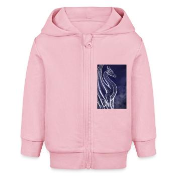 Dragon - Baby Organic Kapuzenjacke Baby Connector von Stanley/Stella - Hellrosa - Vorne