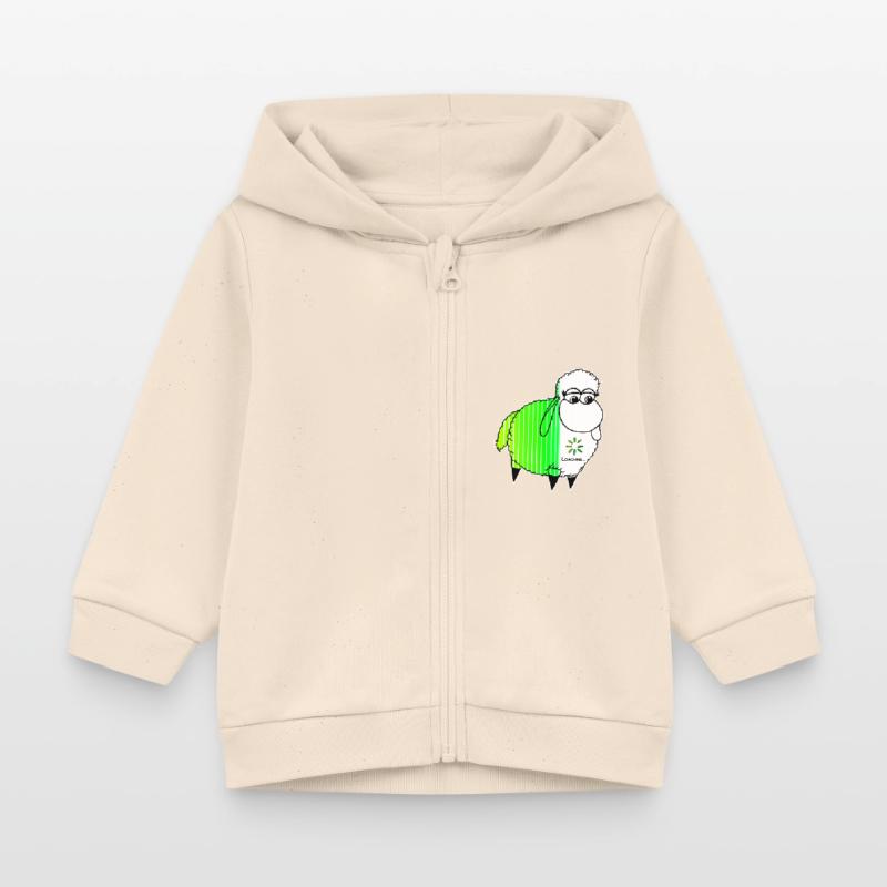 Wolly Sheepling Loading Beam Sheep Gaming Baby Organic Zip-up Hoodie by Stanley/Stella