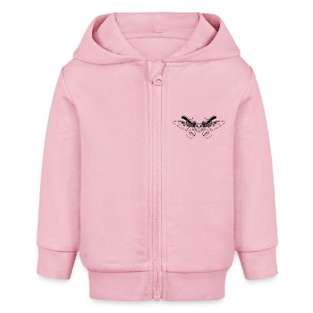 Chimäre: Hummkäfer (Maikäfer x Hummer) Schwarz - Baby Organic Kapuzenjacke Baby Connector von Stanley/Stella - Hellrosa - Vorne
