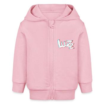 LuuZz „glitch“ - Baby Organic Kapuzenjacke Baby Connector von Stanley/Stella - Hellrosa - Vorne
