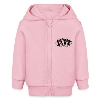 Enfants Joie Maternelle - Veste à capuche bébé bio Stanley/Stella - rose pâle - Devant