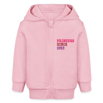1952 Geburtstag Prinzessin - Baby Organic Kapuzenjacke Baby Connector von Stanley/Stella - Hellrosa - Vorne