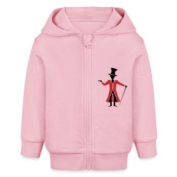 Magicien Sorcier - Veste à capuche bébé bio Stanley/Stella - rose pâle - Devant