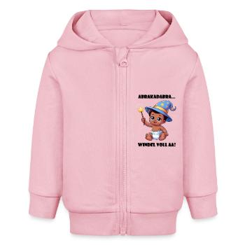 Magisches Baby: Die Zauberwindel! - Baby Organic Kapuzenjacke Baby Connector von Stanley/Stella - Hellrosa - Vorne